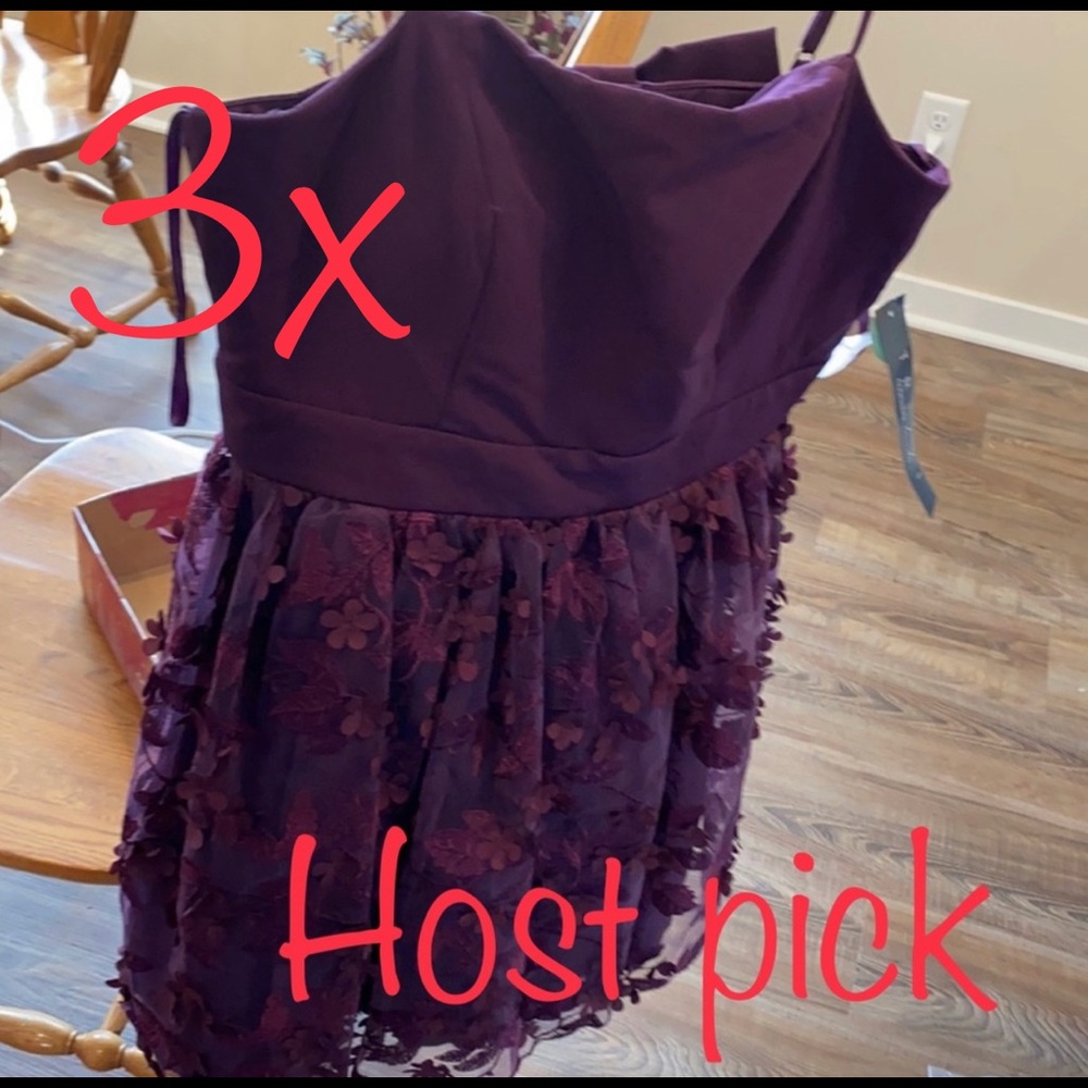 🥳3X HP 🥳NWT DRESS PARTY PROM PURPLE SIZE 11